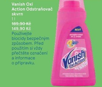 Odstraňovač skvrn gelový Vanish Oxi Action