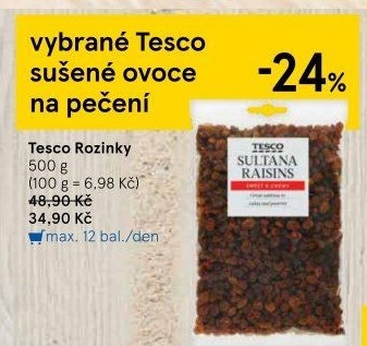 Rozinky Tesco