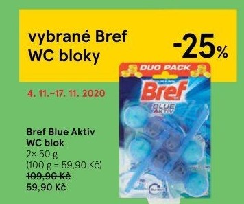 WC blok tuhý Blue Aktiv Bref
