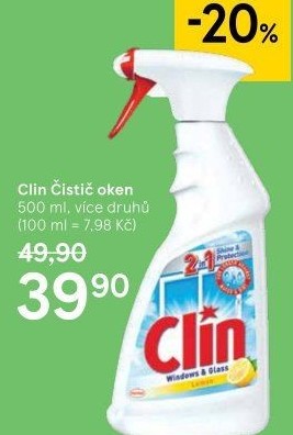 Čistič oken s alkoholem Clin