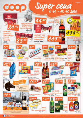 akční leták COOP 4.11.2020-17.11.2020
