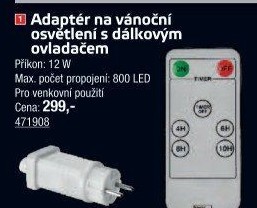 Adaptér venkovní k propojovacímu vánočnímu osvětlení Emos