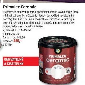 Interiérová barva Primalex Ceramic