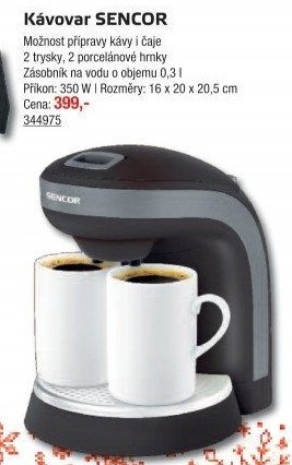 Kávovar Sencor SCE 2000 BK