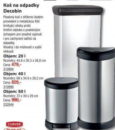 Odpadkový koš Deco Bin Curver