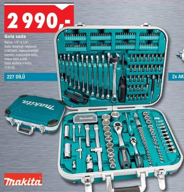 Sada nářadí Gola Makita