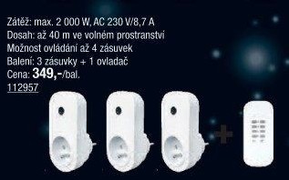Zásuvka na dálkové ovládání Solight