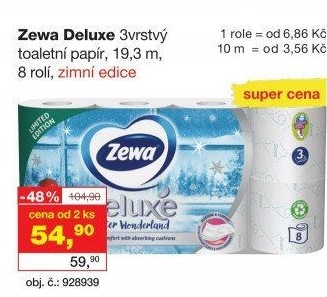 Toaletní papír 3vrstvý Deluxe Zewa