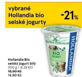 Bílý jogurt selský bio Hollandia