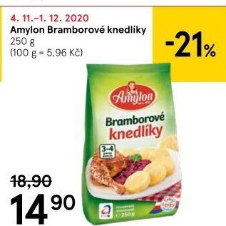 Bramborové knedlíky v prášku Amylon