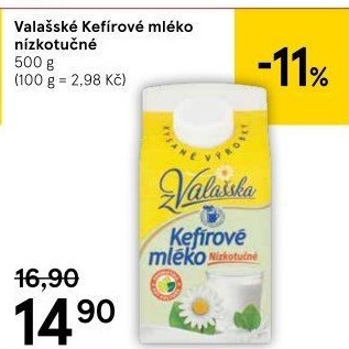 Kefírové mléko neochucené Mlékárna Valašské Meziříčí