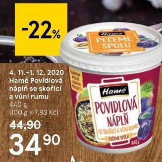 Ovocná náplň Hamé