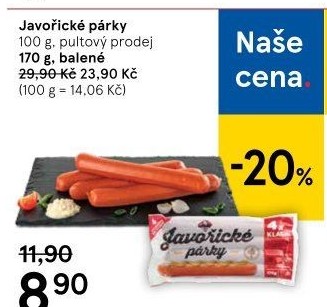 Párky javořické