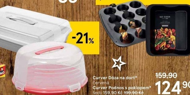 Podnos na dort s poklopem Curver