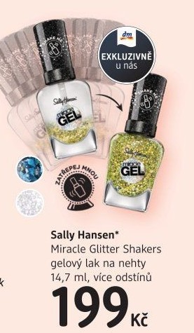 Lak na nehty gelový Miracle Glitter Shakers Sally Hansen