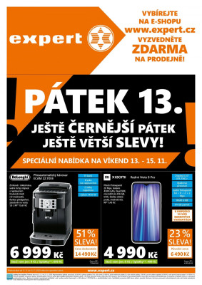 akční leták Expert elektro 13.11.2020-15.11.2020
