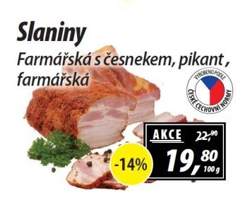 Farmářská slanina s česnekem