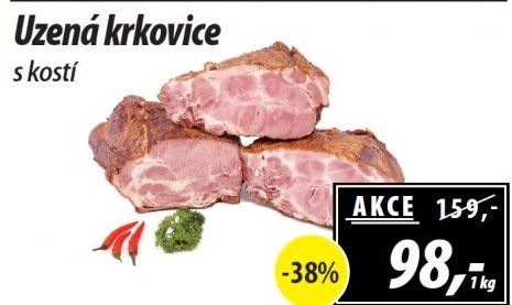 Uzená krkovice s kostí