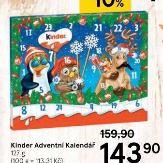 Adventní kalendář Kinder