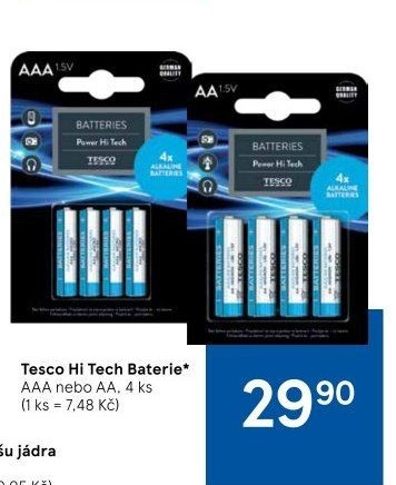 Baterie alkalické HiTech Tesco