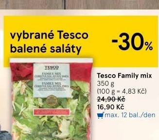 Salát Family mix Tesco