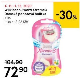 Holítka jednorázová dámská Beauty Xtreme 3 Wilkinson