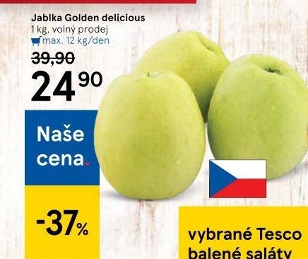 Jablka Golden Delicious