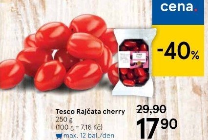 Rajčata cherry Tesco