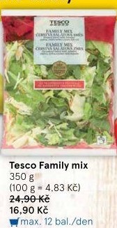 Salát Family mix Tesco