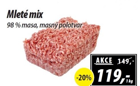 Mleté maso mix