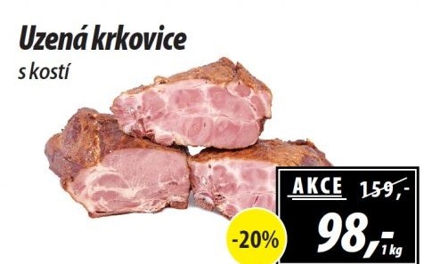 Uzená krkovice s kostí