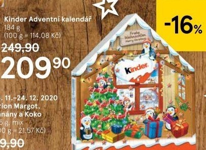 Adventní kalendář Kinder
