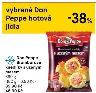 Knedlíky bramborové s uzeným masem mražené Don Peppe