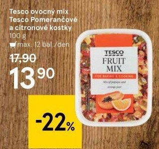 Ovoce kandované Tesco