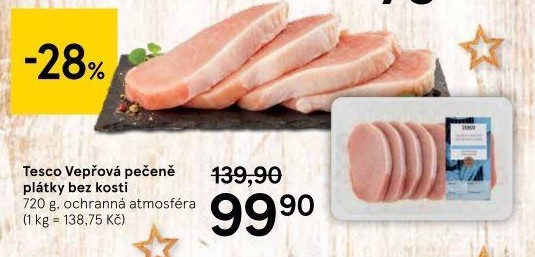 Vepřová pečeně bez kosti Tesco