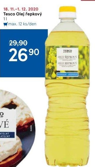 Řepkový olej Tesco
