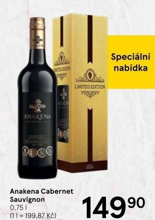 Víno Cabernet Sauvignon Anakena