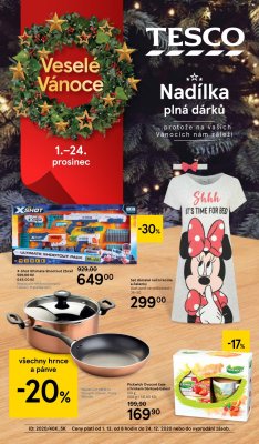 akční leták Tesco 1.12.2020-24.12.2020