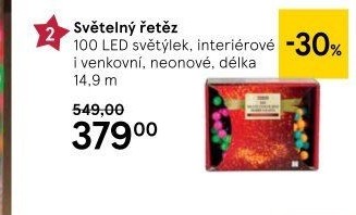 LED světelný řetěz Tesco