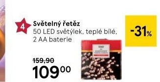 LED světelný řetěz Tesco