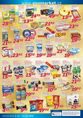 akční leták ESO MARKET 2.12.2020-13.12.2020