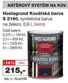 Barva na kov Kovářská Hostagrund