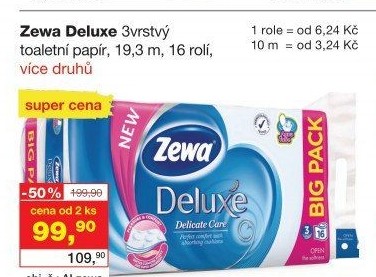 Toaletní papír 3vrstvý Deluxe Zewa