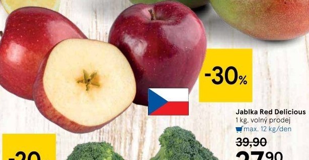 Jablka Red Delicious