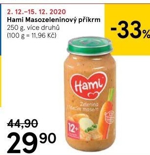 Příkrm masozeleninový Hami