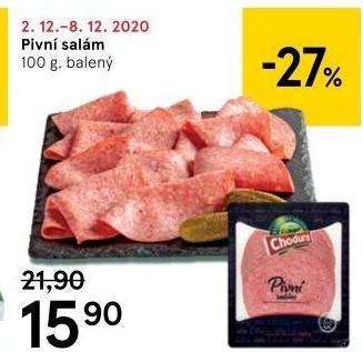Salám pivní Beskydské uzeniny Chodura