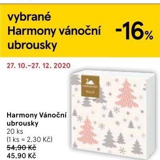 Ubrousky papírové vánoční Harmony