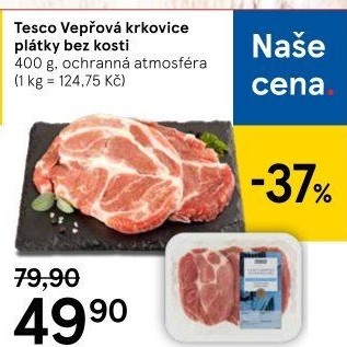 Vepřová krkovice bez kosti Tesco