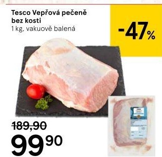 Vepřová pečeně bez kosti Tesco