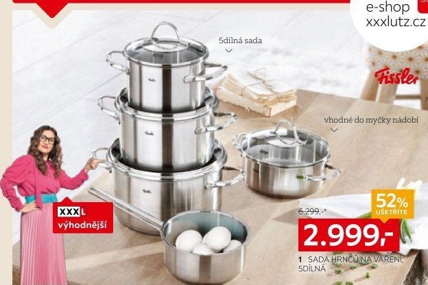 Sada nerezových hrnců Fissler